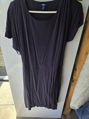 Chaps Scoop Neck Navy Dress